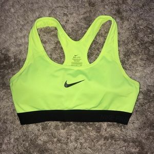 NIKE pro sports bra neon